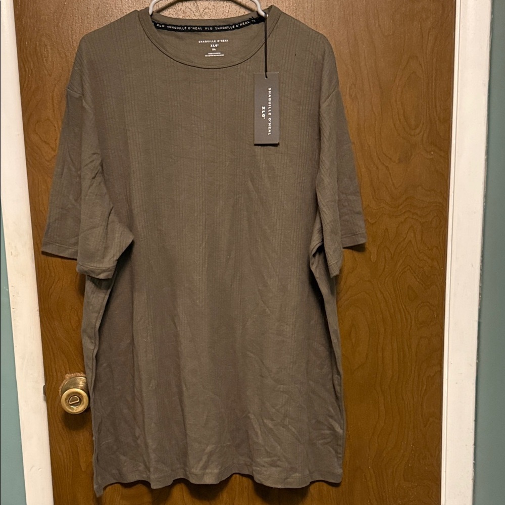 NWT Shaquille O’Neal Men's Olive Green Short Sleeve Tee size 2XL